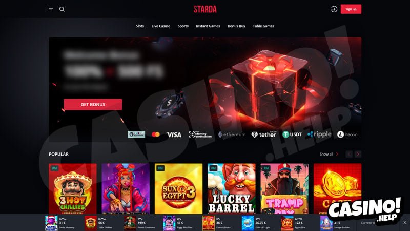 Aktuelle Starda Casino Erfahrungen: Promo Codes und No-Deposit-Boni für - overview
